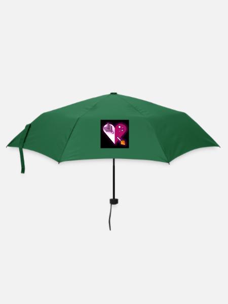 Herz - Einz - Regenschirm (klein) - Flaschengrün