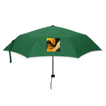 Alles ist aus Wellen 6 - Regenschirm (klein) - Flaschengrün - Vorne
