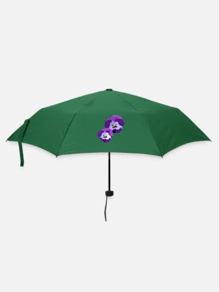 Stiefmütterchen - Regenschirm (klein) - Flaschengrün