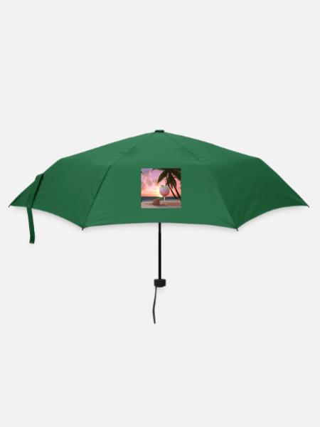 Cocktail 4 Geschenk - Regenschirm (klein) - Flaschengrün