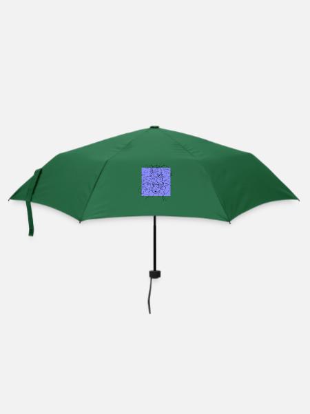 Gesichtslinie lila - Regenschirm (klein) - Flaschengrün
