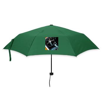 cooles vintage design eines Sport Autos - Regenschirm (klein) - Flaschengrün - Vorne