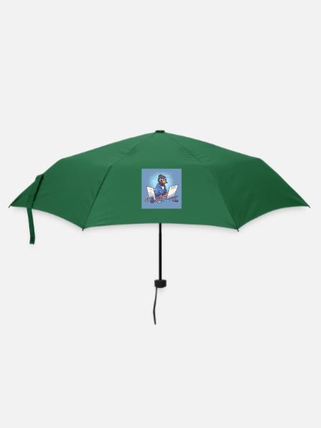 Eine süße Ganz arbeitet als Softwareentwickler - Regenschirm (klein) - Flaschengrün