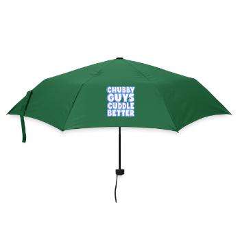 Mollige Jungs kuscheln besser - Regenschirm (klein) - Flaschengrün - Vorne