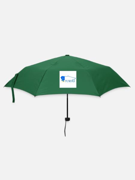 Karte von Asturien - Regenschirm (klein) - Flaschengrün