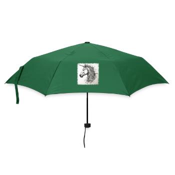 cool present gift idea happy present idea - Regenschirm (klein) - Flaschengrün - Vorne