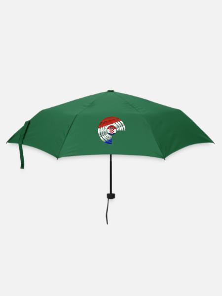 Kroatien hrvatska kroatien hrv reisen europa zagreb - Regenschirm (klein) - Flaschengrün