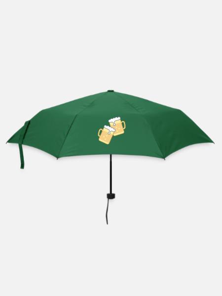 Bierkrug - Regenschirm (klein) - Flaschengrün