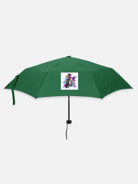 gaming art - Regenschirm (klein) - Flaschengrün