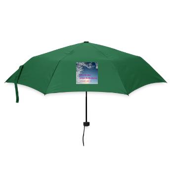 Ich erkenne meine Bedürfnisse - Regenschirm (klein) - Flaschengrün - Vorne
