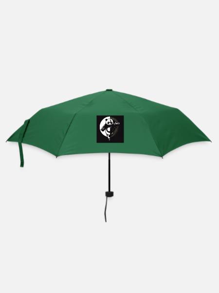 Kung Fu Ying Yang Panda - Regenschirm (klein) - Flaschengrün