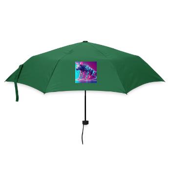 Cyber-Tiere - Regenschirm (klein) - Flaschengrün - Vorne