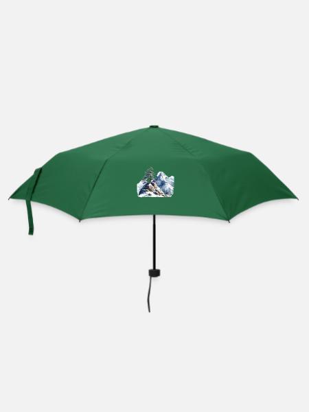 Am Rande der Baumgrenze - Regenschirm (klein) - Flaschengrün