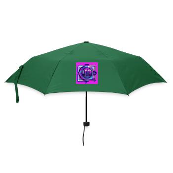 Futuristisch - Regenschirm (klein) - Flaschengrün - Vorne