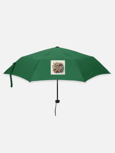 NATURE - Natur - Regenschirm (klein) - Flaschengrün