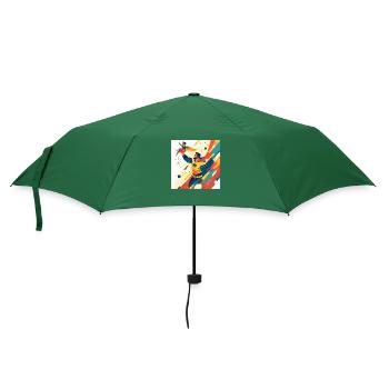 Super Papa - Regenschirm (klein) - Flaschengrün - Vorne