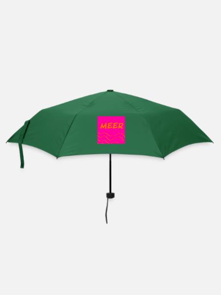 Meer - Regenschirm (klein) - Flaschengrün