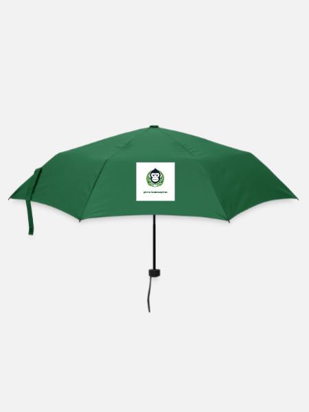 Der grüne Affe - Regenschirm (klein) - Flaschengrün