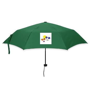 Menschen mit Sonnenbrille - Regenschirm (klein) - Flaschengrün - Vorne