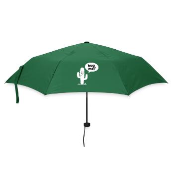 Umarme mich! - Lustiger Kaktus - Regenschirm (klein) - Flaschengrün - Vorne