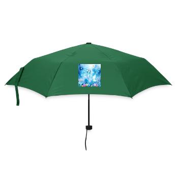 Ätherische Meerjungfrau: Eine traumhafte Reise durch - Regenschirm (klein) - Flaschengrün - Vorne
