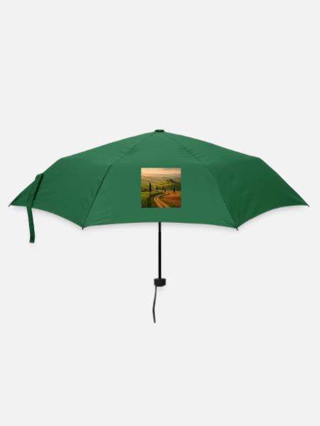 Schöne Landschaft - Regenschirm (klein) - Flaschengrün