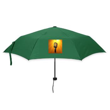 Mikrofon - Regenschirm (klein) - Flaschengrün - Vorne