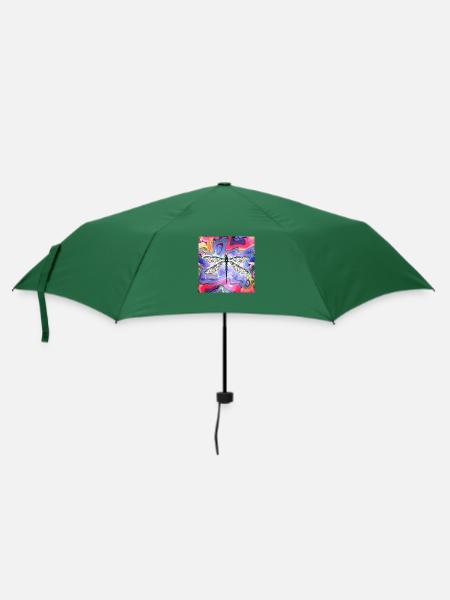 Libelle - Regenschirm (klein) - Flaschengrün