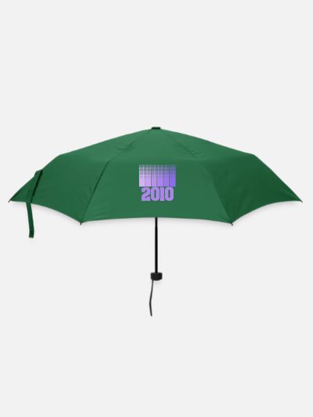Geboren 2010 - Regenschirm (klein) - Flaschengrün