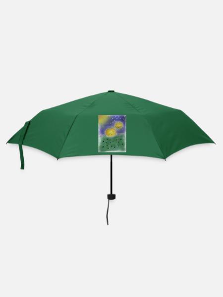 Halloween - Regenschirm (klein) - Flaschengrün