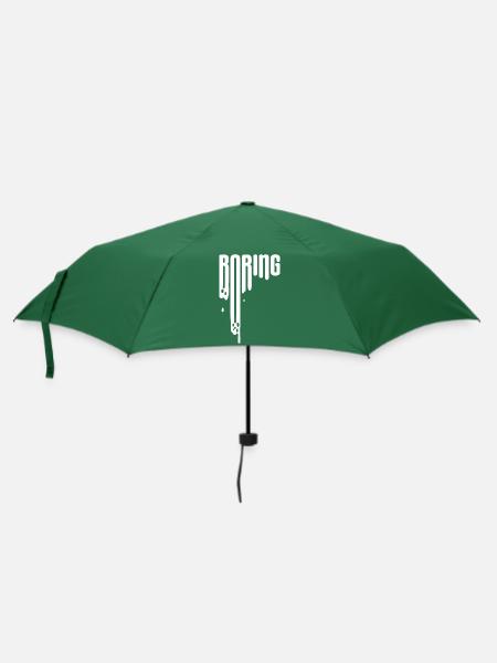 LANGWEILIG - Regenschirm (klein) - Flaschengrün