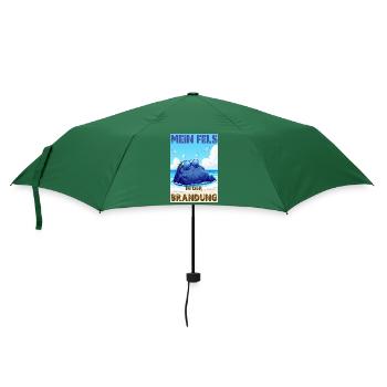 Mein Fels in der Brandung - deutsche Version - Regenschirm (klein) - Flaschengrün - Vorne