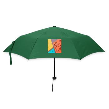 Apfel Peperoni Chili - Regenschirm (klein) - Flaschengrün - Vorne