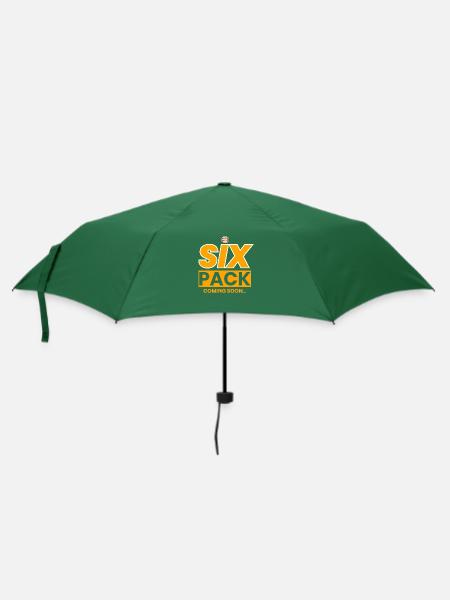 Sixpack coming Fitness Ziel Bauchmuskeln cool - Regenschirm (klein) - Flaschengrün