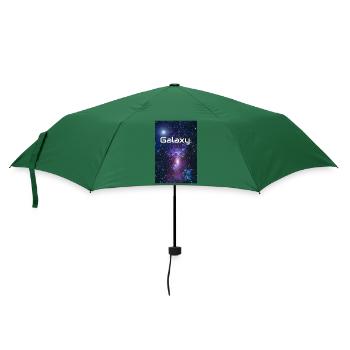 Galaxy Wort Universum Sterne Milchstraße Geschenk - Regenschirm (klein) - Flaschengrün - Vorne