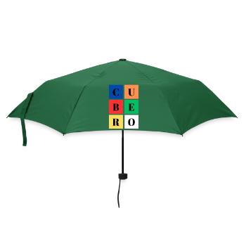 Quadratischer Eimer Farben SpeedCuber - Regenschirm (klein) - Flaschengrün - Vorne