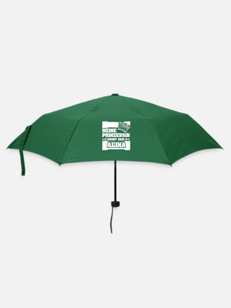 Alina als Mädchenname - Regenschirm (klein) - Flaschengrün