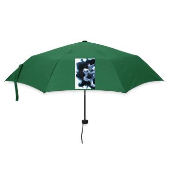Oktopus Tentakel mit verlaufender Tinte - Regenschirm (klein) - Flaschengrün - Vorne