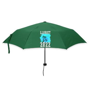 Lloret De Mar 2022 Palmen - Regenschirm (klein) - Flaschengrün - Vorne