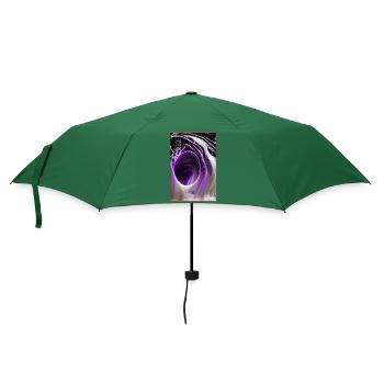 Lila Abstrakt Art - Regenschirm (klein) - Flaschengrün - Vorne