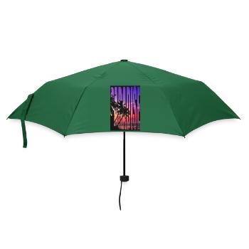 Paradise Tshirt Design - Regenschirm (klein) - Flaschengrün - Vorne