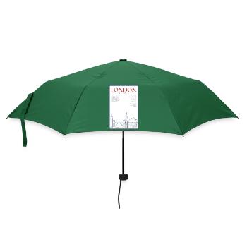 London - Regenschirm (klein) - Flaschengrün - Vorne