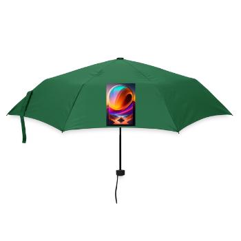 Bunte Kugel - Regenschirm (klein) - Flaschengrün - Vorne