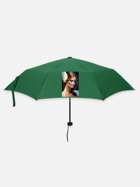 Gefallener Engel - Regenschirm (klein) - Flaschengrün