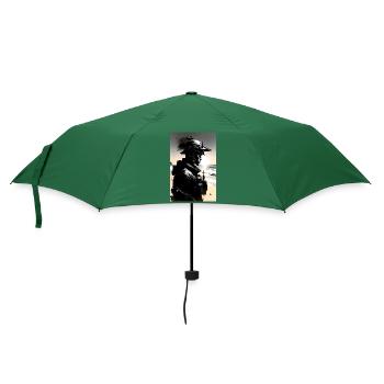 Soldat - Regenschirm (klein) - Flaschengrün - Vorne