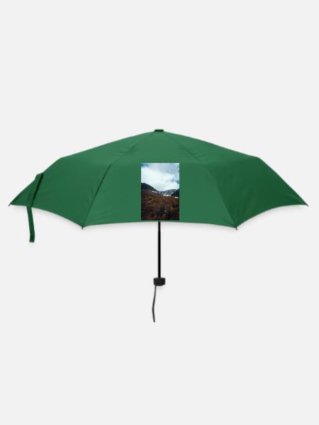 Zauberhafte Winternacht - Regenschirm (klein) - Flaschengrün