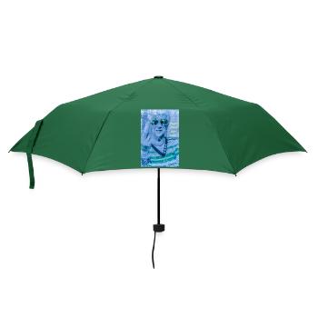 Machen Sie Essen, keinen Krieg! - Regenschirm (klein) - Flaschengrün - Vorne
