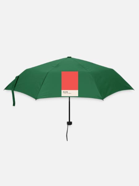 Ruhe entsteht durch Abstand Poster - Regenschirm (klein) - Flaschengrün
