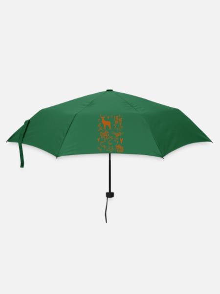WEIHNACHTSSAMMLUNG - Regenschirm (klein) - Flaschengrün