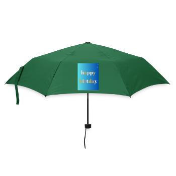 ALLES GUTE ZUM GEBURTSTAG!. ALLES GUTE ZUM GEBURTSTAG!. JAHRESTAG. - Regenschirm (klein) - Flaschengrün - Vorne